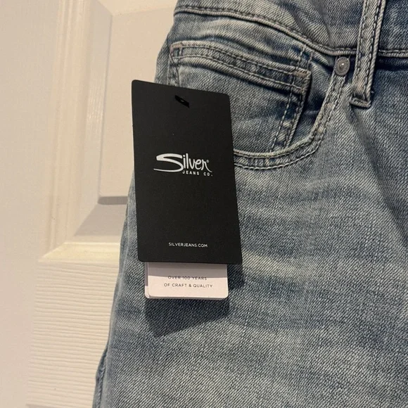 Silver Jeans Light Blue Slim Straight Men's Jeans - Picture 8 of 10